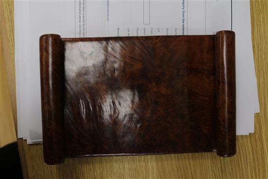 Two Chinese burr hardwood scholars stands